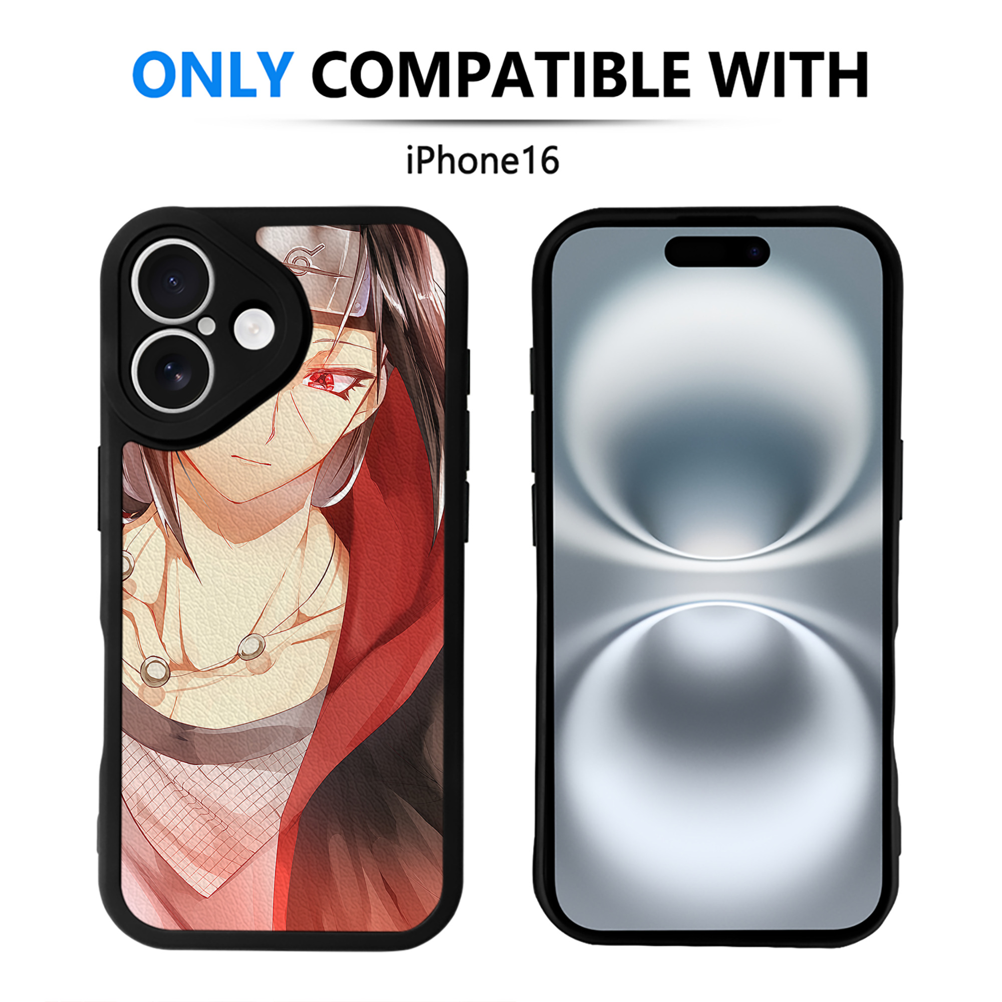 （画像用） NARUTO -ナルト- NARUTO -ナルト- 疾風伝 【iPhone 16シリーズ対応】シリコンスマホケース（レザー調） 材質：シリコン